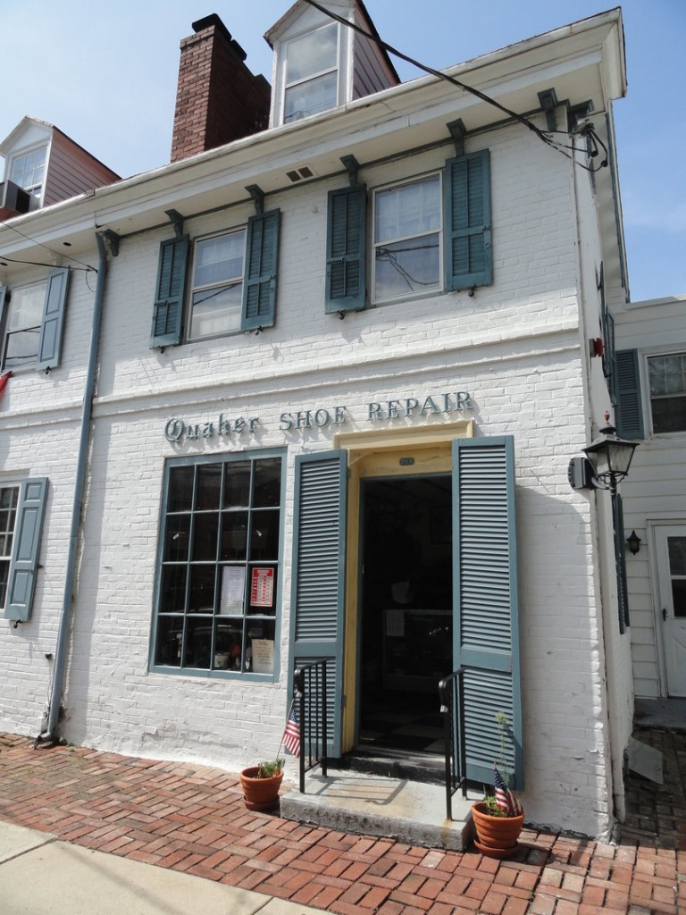 The Quaker She Repair building in which Spinelli has worked and lived for years. Credit: Matt Skoufalos.