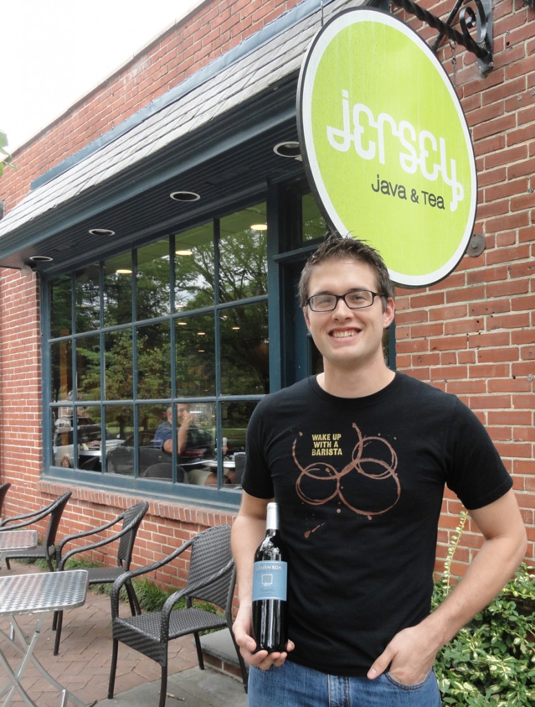 Jersey Java opened its doors to wine-drinkers last summer. Credit: Matt Skoufalos.