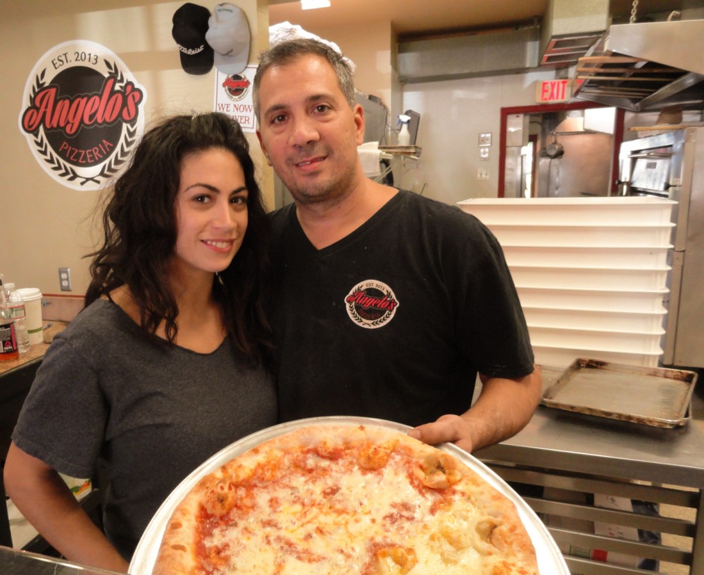 Lauren and Danny DiGiampietro bring two families' worth of tradition to the recipes at Angelo's Pizzeria in Haddonfield. Credit: Matt Skoufalos.