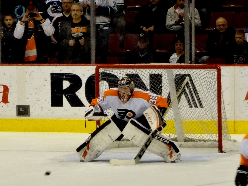 Steve Mason has been the main difference for the Flyers lately. Credit: Matt Boulton - https://goo.gl/6Ycy6V.