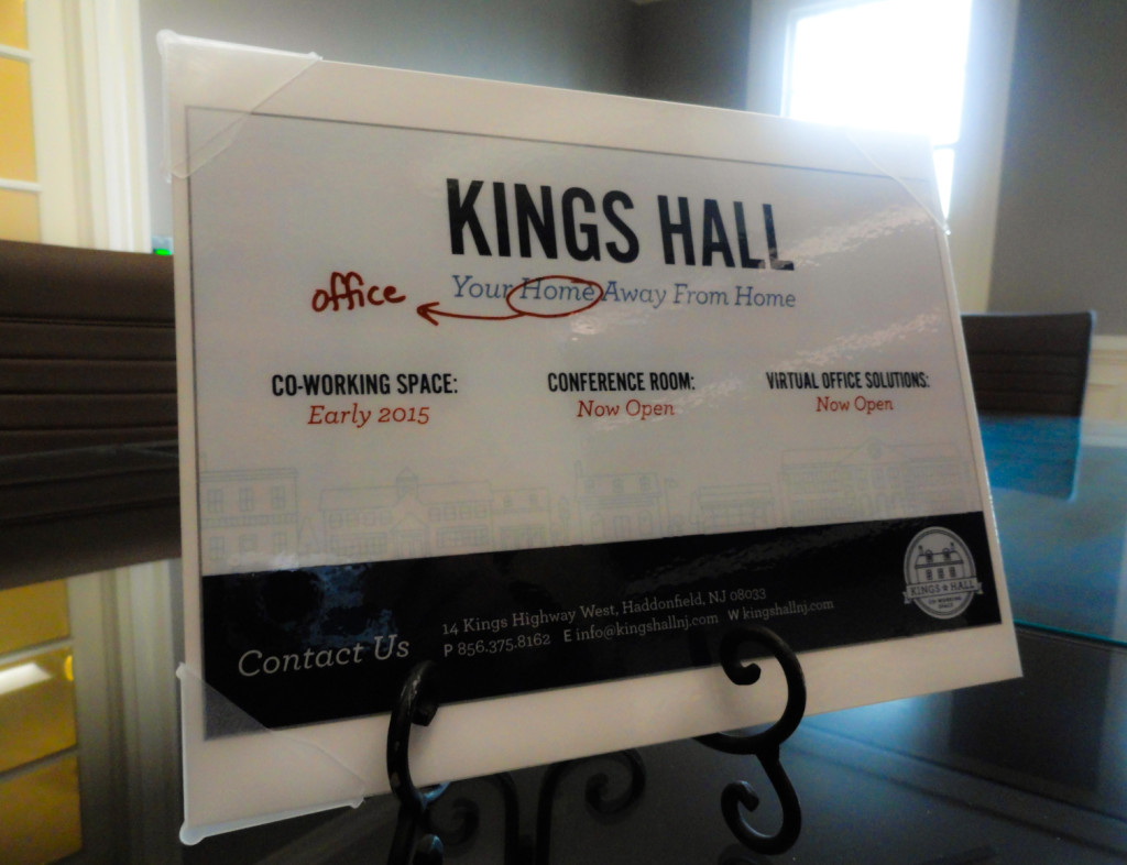 Kings Hall brands itself "Your home office away from home." Credit: Matt Skoufalos.