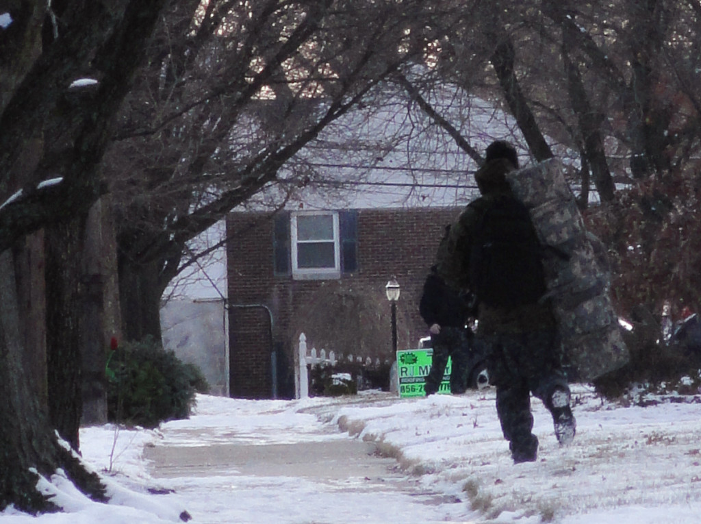 A tactical officer from the Camden County Sheriff's Department. Credit: Matt Skoufalos.