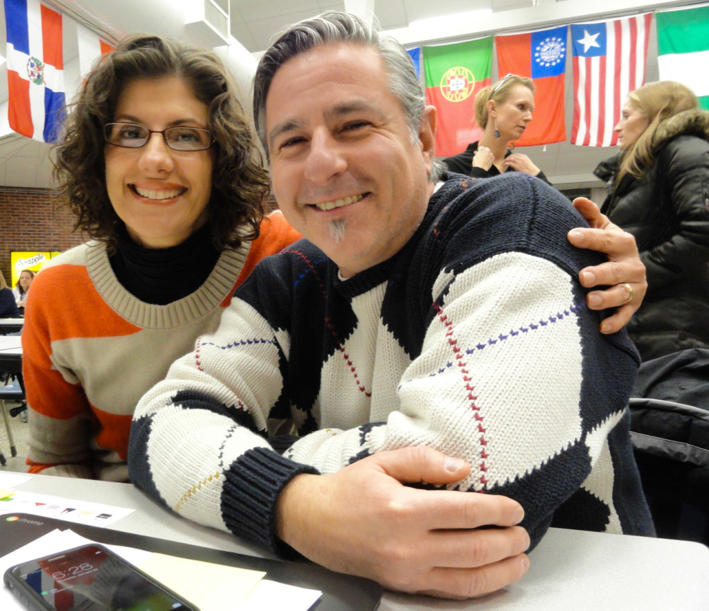 Collingswood parents Jen Perez and Pasquale Guglietta. Credit: Matt Skoufalos.