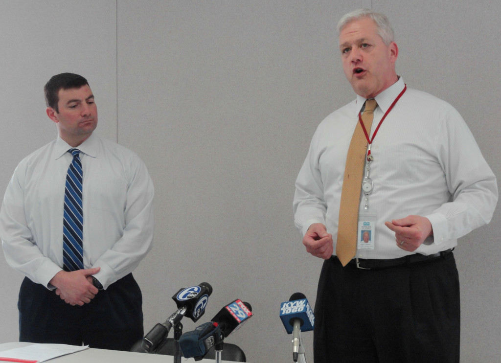 DRPA Chief Engineer Michael Venuto (left) and CEO John T. Hanson. Credit: Matt Skoufalos.