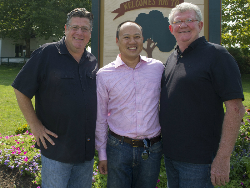From left: Chef Tony Clark and restaurant partners Kevin Lau, Kevin Meeker.