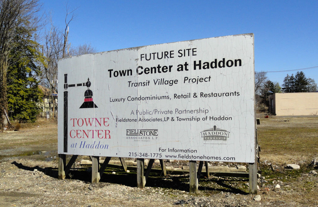 The site of the Haddon Town Center redevelopment. Credit: Matt Skoufalos.