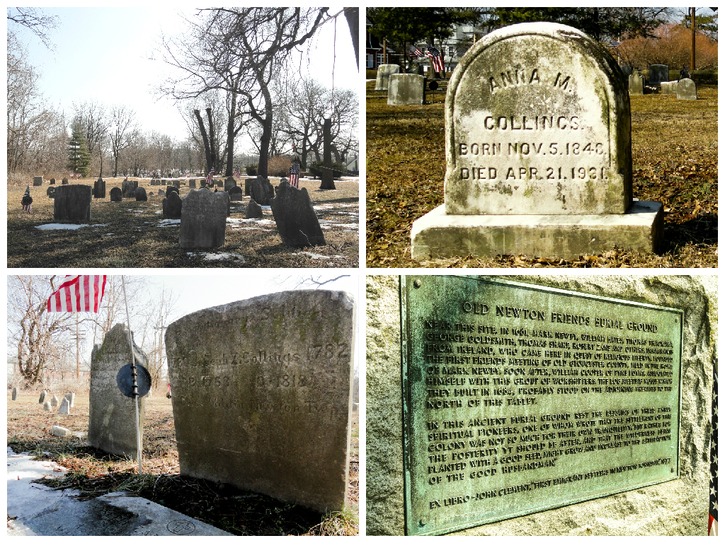 Gravestones in the nearby Newton Colony cemetery. Credit: Matt Skoufalos.