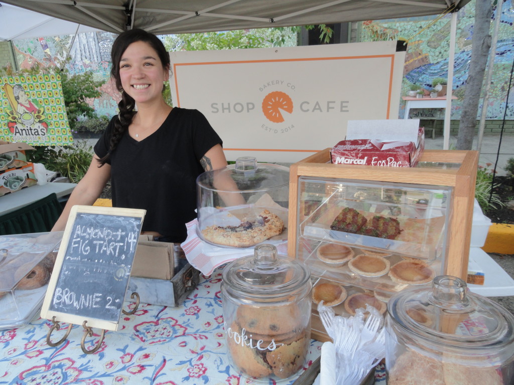 Valentina Fortuna at the Westmont Farmers Market. Credit: Matt Skoufalos.