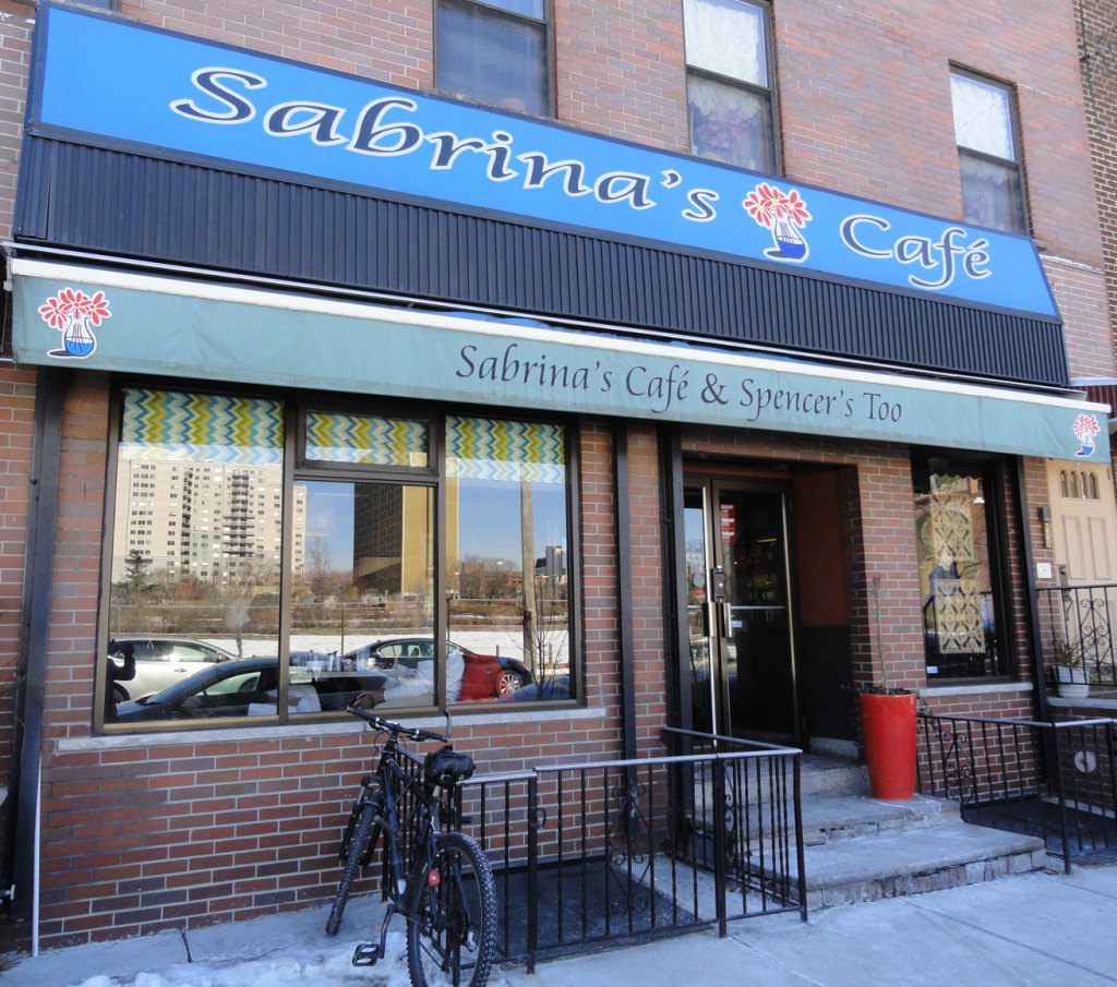 Sabrina's Cafe at 19th and Callowhill. Credit: Matt Skoufalos.