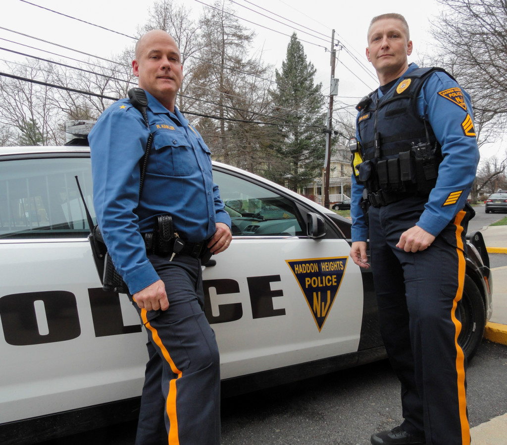 Haddon Heights Chief Kinkler (left) and Det. Sgt. Koch. Credit: Matt Skoufalos.