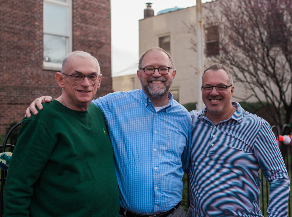 (From left) John Baker, Tom Miller, and friend. Credit: Tricia Burrough.