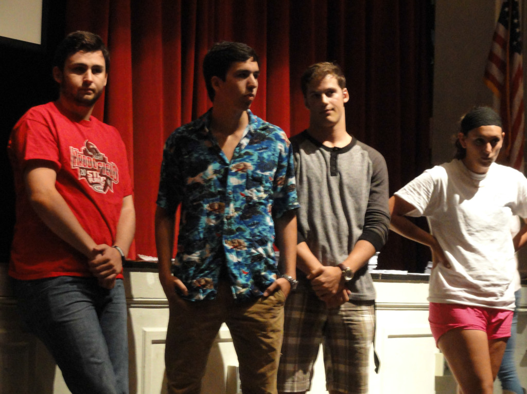 Haddonfield students speak up at the RCA presentation. Credit: Matt Skoufalos.