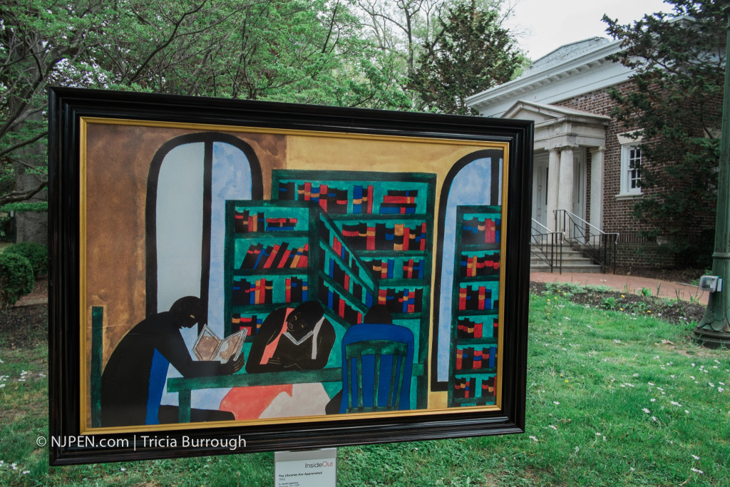 Jacob Lawrence, "The Libraries Are Appreciated" at Haddonfield Library. Credit: Tricia Burrough.