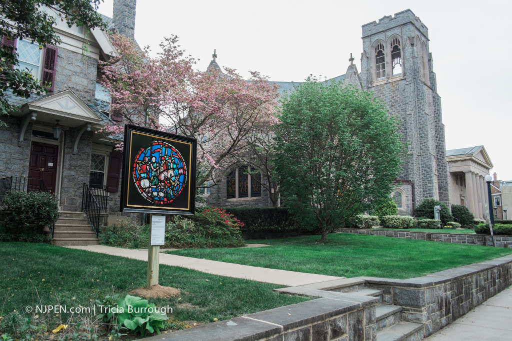 "Rondel Depicting Holoferne's Army Crossing the Euphrates River." First Presbyterian Church, Haddonfield. Credit: Tricia Burrough