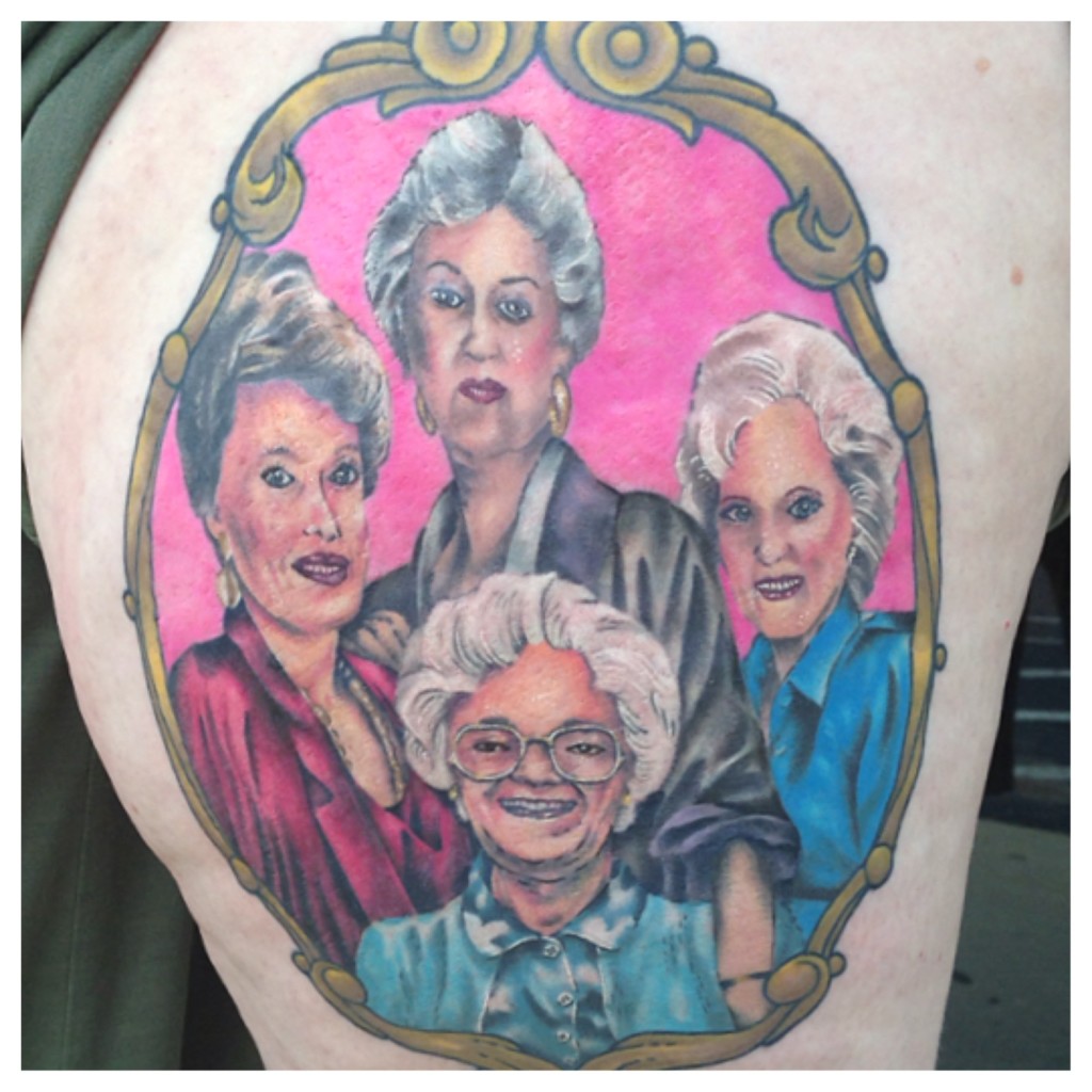 Golden Girls tattoo. Credit: Jeff Miller.