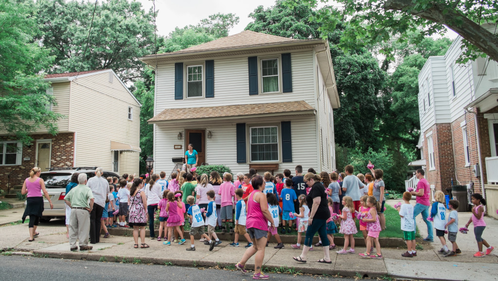 Tatem Students at the Schell House. Credit: Tricia Burrough.