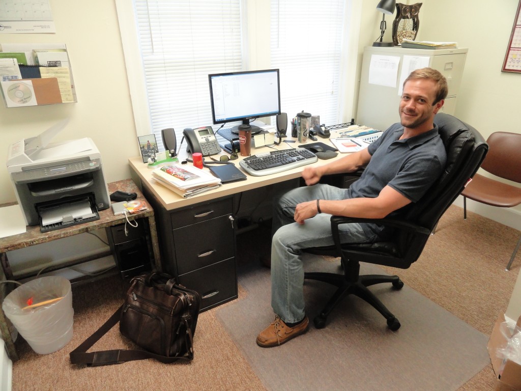 Buganski in his VSJ office. Credit: Matt Skoufalos.