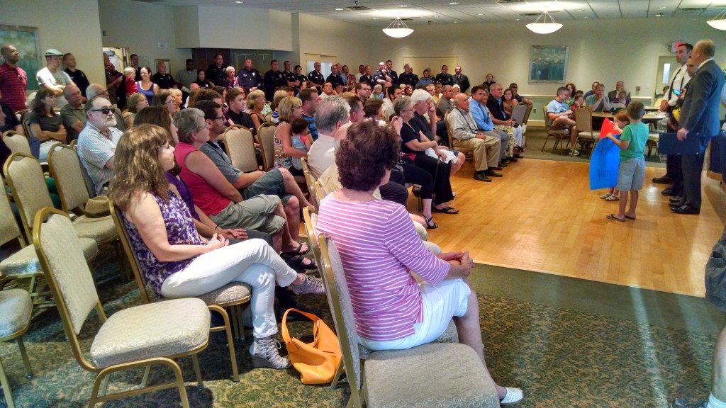 Collingswood residents at gov't meeting. Credit: Matt Skoufalos.