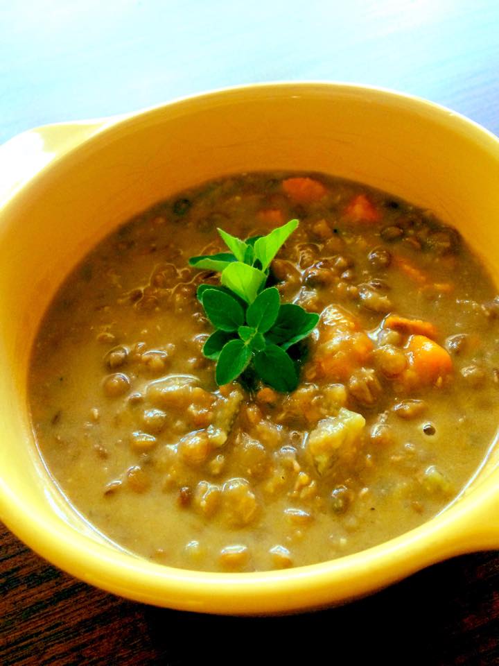 Peanut, ginger lentil soup. Credit: Heart Beet Kitchen.