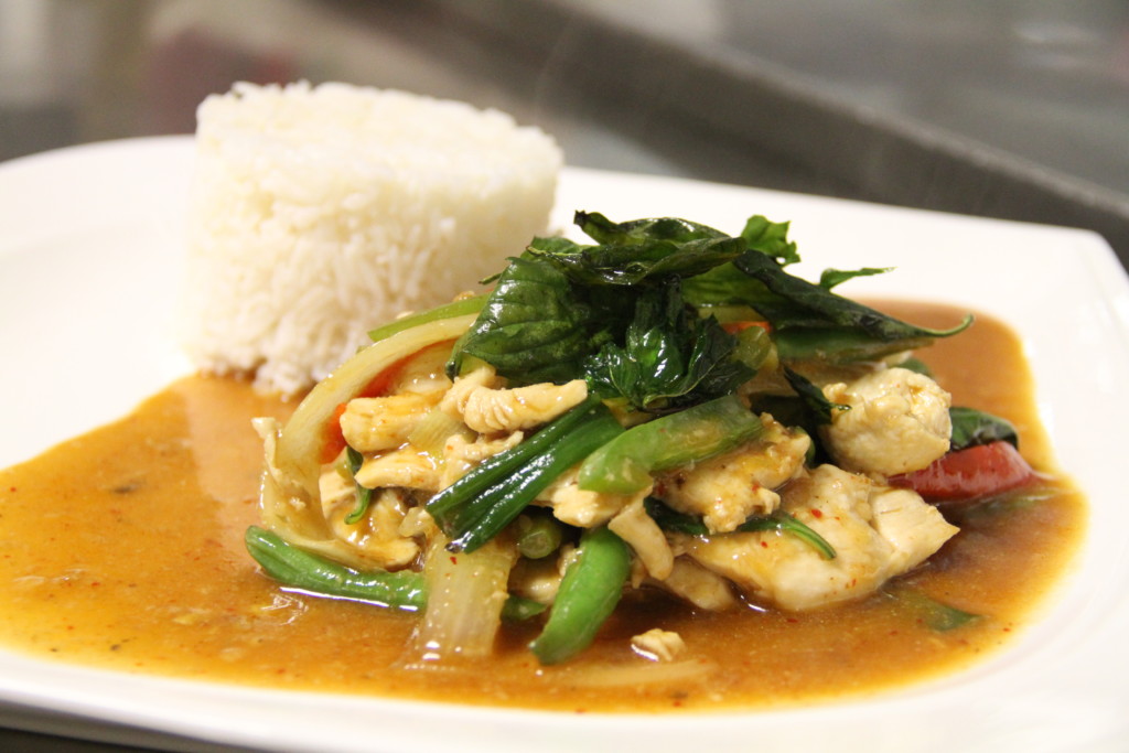 Padd Grapow dish at Sanook Thai. Credit: Justin Furstoss.