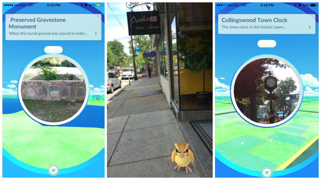 Pokemon GO involves 'augmented reality' and GPS technology. Credit: Abby Schreiber.