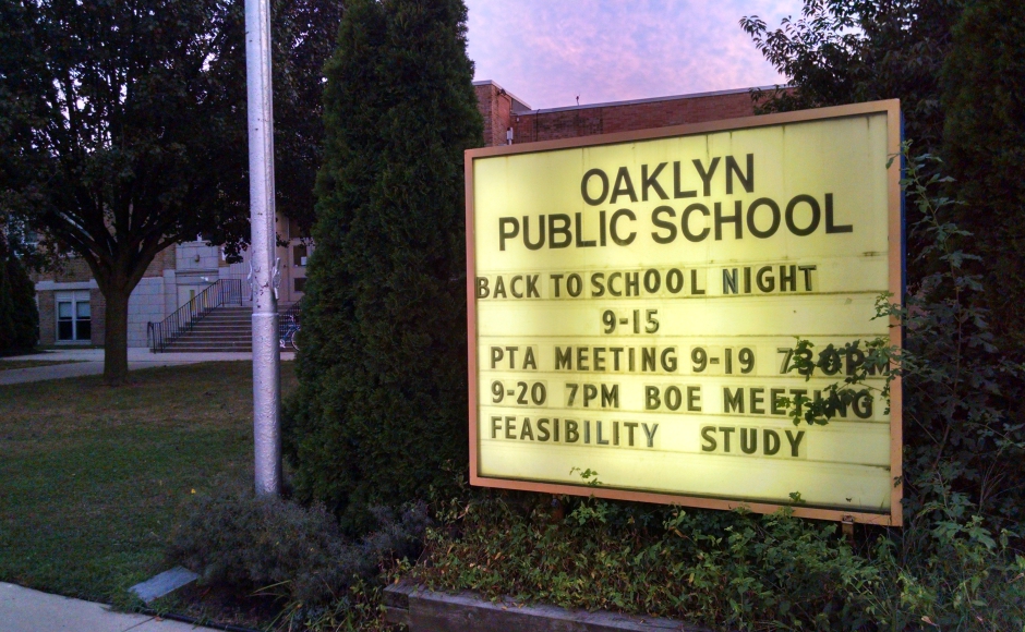The Oaklyn Public School is examining the feasibility of sending more of its students to Collingswood. Credit: Matt Skoufalos.