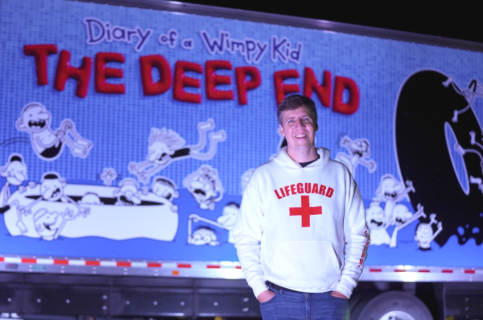 Jeff Kinney, author of Diary of a Wimpy Kid is coming to town on