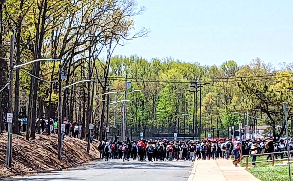 Cherry Hill East High Schoolers Walk Out In Protest Of Involuntary 