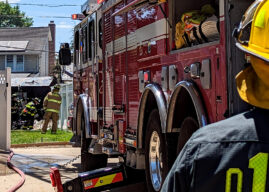 Backyard Fire Subdued in Audubon