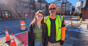 Hours After Pride Crosswalk Vandalized, Collingswood Residents Rally to Restore it